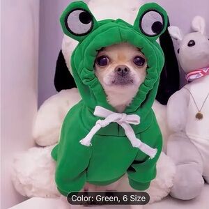 NWB FROGGY DOGGIE HOODIE